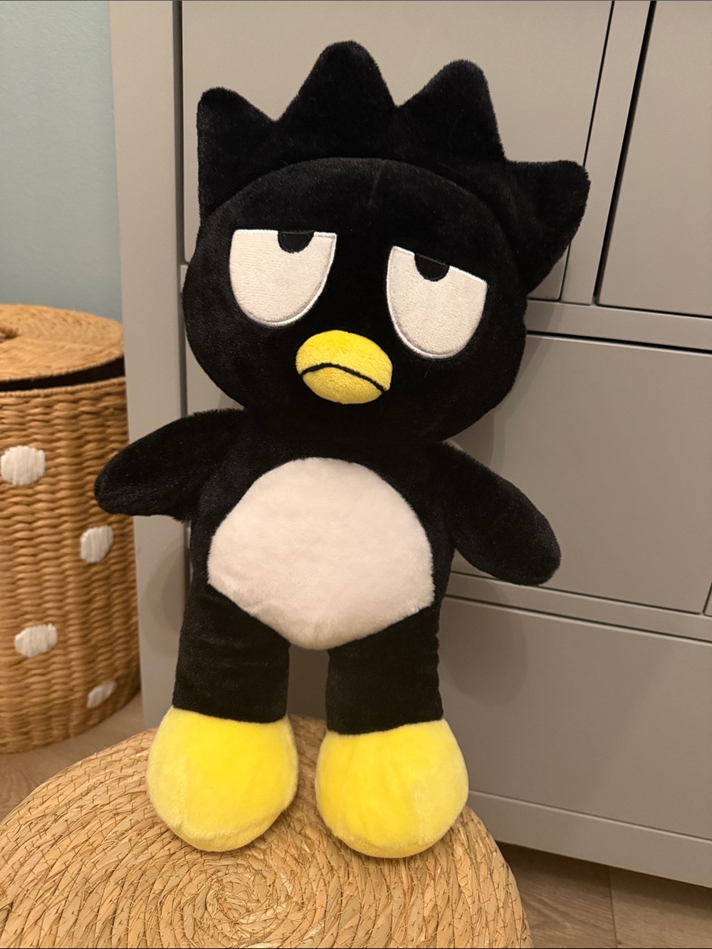 Build a Bear Hello Kitty + Friends Badtz Maru clothing”Bear” full size plush NWT